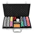 Maleta Jogo Poker Dados 300 Fichas C/ Numeração Profissional