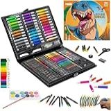 Maleta Kit De Pintura Infantil Escolar Com 150 Peças Dinossauros