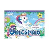 Maleta Kit De Pintura Infantil Escolar Com 24 Peças Unicórnio