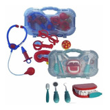 Maleta Kit Dentista Kit Médico 2 Em 1 Mini Doutor Infantil
