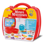 Maleta Lanchonete 4 Massinhas Modelar acessórios Divertoys