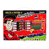 Maleta Para Pintura Enaldinho 86 Itens Plastica Magic Kids