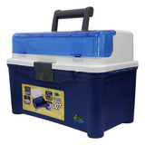 Maleta Perfeita Para Pesca 3 Estojos Duas Cores Disponiveis Cor Azul