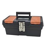 Maleta Pesca Trava De Aço Bandeja Com Divisórias Na Tampa