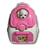 Maleta Pet Veterinária Brinquedo Infantil Mochila Acessórios