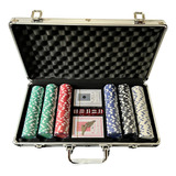 Maleta Poker 300 Fichas Kit Completo Profissional Com Nf e