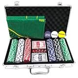 Maleta Poker 300 Fichas Oficiais S  Numeração Kit Completo