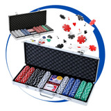 Maleta Poker 500 Fichas Com Numeração