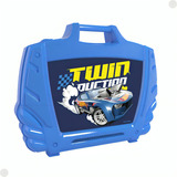 Maleta Porta Carrinhos Azul Hot Wheels