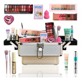 Maleta Ruby Rose Completa Grande Kit Blush Sombras Corretivo