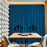 Malha Cortina Para Podcast