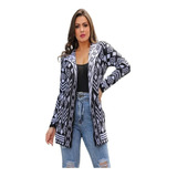 Malha Feminina De Tricot Lã Blusa Kimono Cardigan K068