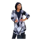Malha Feminina De Tricot Lã Blusa Quimono Cardigan Ref 110