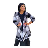 Malha Feminina De Tricot Lã Blusa Quimono Cardigan Ref 110