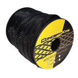Malha Nautica Expansiva Anti Chama Preta 8mm 50m