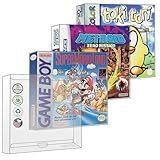 MALKO Protetor De Videogame Compatível Com Game Boy Original Caixa De Jogo Color Gameboy Advance Manga De Plástico Transparente Pacote Com 10