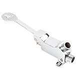 Mallofusa Pedal único Válvula De água Torneira De Banheiro Cobre Para Torneira De água De Bacia- Prata