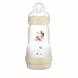 MAM Baby 1 Mamadeira Easy Start 260ml Anticólica E Menos Bolhas De Ar Para Crianças 2 Meses Autoesterilizável E Com Bico De Silicone Skinsoft Neutra