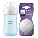 Mamadeira Avent Pétala Azul Menino 260ml