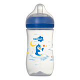Mamadeira Neopan Super Ventilada 300ml Cor Azul Pinguim