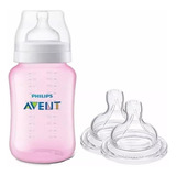 Mamadeira Philips Avent Classic 330ml Bico Extra C 2 Novo