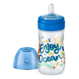Mamadeira Super Evolution Divertida 6m 300ml Azul Lillo