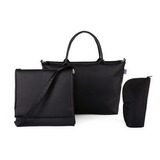 Mamãe Bolsa Maternidade Bag In Bag 2 Em 1 Pure Black Chicco Cor Preto Desenho Do Tecido Liso
