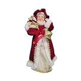 Mamãe Noel Vermelho E Dourado 45CM Florarte