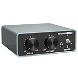 MANAYO Pré Amplificador Phono Mini Pré Amplificador Profissional Para Toca Discos Toca Discos De Vinil Pré Amplificador Fonógrafo Estéreo Projetado Com Entrada Saída RCA Conector De Fone De Ouvido 