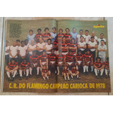 Manchete Esportiva 66 Pôster Flamengo Campeão Carioca 1978