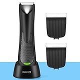 Mancozy Aparador Elétrico De Pelos Corporais Para Homens Aparador De Cabelo Na Virilha Cortador De Grama Masculino Leve Impermeável Recarregável Base De Recarga Em Pé