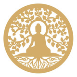 Mandala Árvore Da Vida Buda Mdf