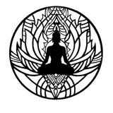 Mandala Decorativa Buda Redonda