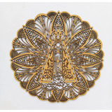 Mandala Nsa Aparecida 50cm Oração Ave Maria 60cm