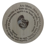 Mandala Oração Ave Maria Decoração Mdf 30 Cm