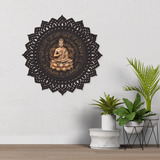 Mandala Quadro Em Madeira