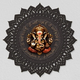 Mandala Quadro Em Madeira