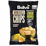 Mandioca Chips Belive Temperado Com Lemon Pepper BR Spices   50g
