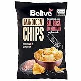 Mandioca Chips Belive Temperado Com Sal Rosa Do Himalaia Br Spices - 50g