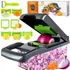 Mandolin Julienne Ralador De Legumes Inox Fatiador Cortador 13 Em 1 Multifuncional Verduras Picador Marca Casasonho