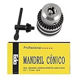 Mandril Med 1 2 Com Chave Super 1 0 A 13mm Encaixe B16