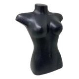 Manequim Busto Preto Feminino Em Plástico