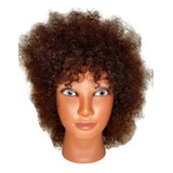 Manequim Cabeça De Boneca Feminina Modelo Afro Natural