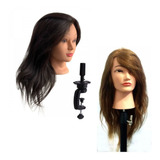 Manequim Cabeça De Boneca Treino Cabelo 100 Natural Mel