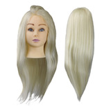 Manequim De Treino Com Suporte Para Cabeça De Treino 80 Cabelo Natural Com 20 De Cabelo Orgânico