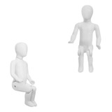 Manequim Infantil Bebê Articulado Cabeça De Ovo Kit C 2 Un