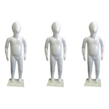 Manequim Infantil Bebê Branco Reto Base Infantil 2 Pinos