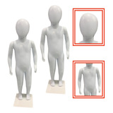 Manequim Infantil Bebê Casal Unissex Articulado Branco Bases