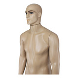 Manequim Masculino Completo Padrão Com Base E Rosto Bege