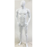 Manequim Masculino Mão Bolso Em Plástico Acompanha Base